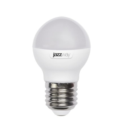Лампа светодиодная PLED-SP 9Вт G45 шар 3000К тепл. бел. E27 820лм 230В JazzWay 2859631A