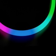 Лента светодиодная герметичная SPI-MOONLIGHT-TOP-G180-D40мм 12В RGB 360deg (21.6Вт/м IP65 wire x1) вывод прямой (уп.5м) Arlight 