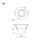 Светильник светодиодный LTM-R52WH 3W Warm White 30deg (IP40 металл) Arlight 015393