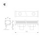 Прожектор линейный AR-LINE-760-18W Warm3000 (GR 15х60 deg 230В) IP65 металл Arlight 045371 Прожектор линейный AR-LINE-760-18W Warm3000 (GR 15х60 deg 230В) IP65 металл Arlight 045371