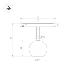 Светильник MAG-ORIENT-ORB-R60-10W Day4000 (BK 35 deg 48В) (IP20 металл) Arlight 035758