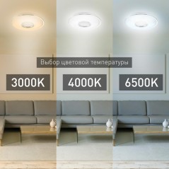 Светильник светодиодный SPB-6 60Вт 3000-6500К 4800лм с пультом ДУ "Crystal" 490х88мм Эра Б0030138