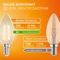 Лампа светодиодная филаментная Filament Elementary 10Вт свеча 2700К Е14 650лм GAUSS 32110 Лампа светодиодная филаментная Filament Elementary 10Вт свеча 2700К Е14 650лм GAUSS 32110