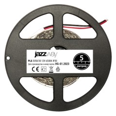 Лента светодиодная PLS 5050/30-12V 7.2Вт/м бел. IP20 (уп.5м) JazzWay 327545