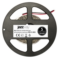 Лента светодиодная PLS 5050/30-12V Red 7.2Вт/м красн. IP20 (уп.5м) JazzWay 327606