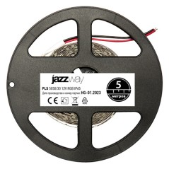 Лента светодиодная PLS 5050/30-12V RGB 7.2Вт/м разноцвет. IP65 (уп.5м) JazzWay 327637