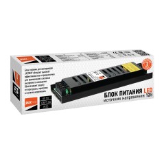 Блок питания для светодиодной ленты 60Вт 5А 12В IP20 BSPS метал. JazzWay 3329327A