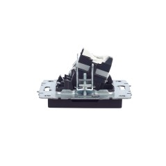 Розетка компьютерная + телевизионная 2-м Brite РТВ/РК12-БрЧ RJ45 кат.5E + TV механизм черн. IEK BR-AK20-1-K02