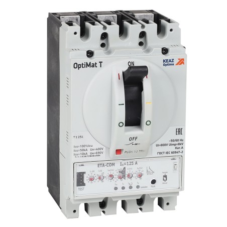 Выключатель автоматический OptiMat T160L ETN 160A 3P КЭАЗ 355854
