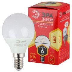 Лампа светодиодная RED LINE LED P45-6W-827-E14 R P45 6Вт E14 тепл. бел. ЭРА Б0051058