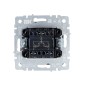 Выключатель 2-кл. СП BRITE ВС10-2-1-БрГ 10А с индик. механизм графит IEK BR-V20-1-10-K53