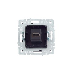 Розетка СП BRITE HDMI РHDMI-0-БрГ механизм графит IEK BR-H10-K53