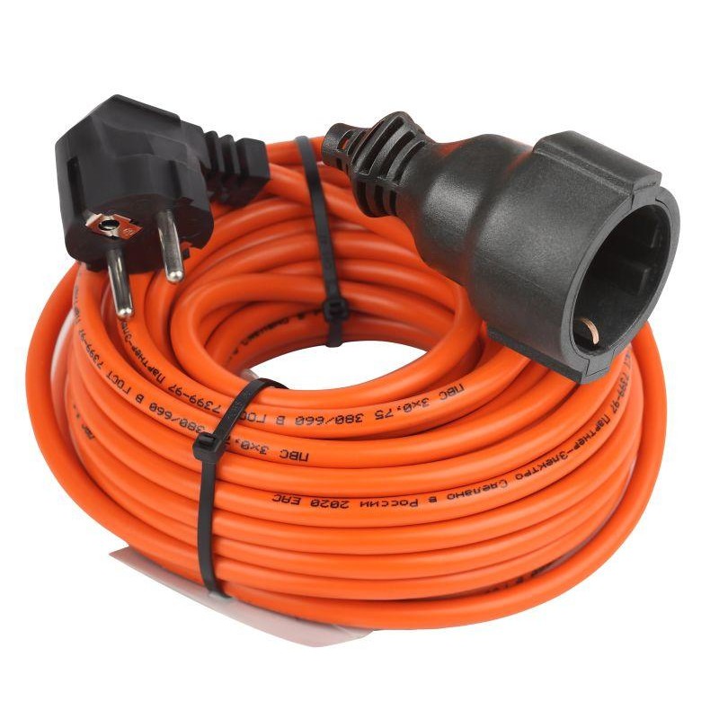 Удлинитель-шнур 1х10м с заземл. 6А IP20 UPx-1e-3х0.75-10m ПВС 3х0.75 (бухта) Эра Б0046810 Удлинитель-шнур 1х10м с заземл. 6А IP20 UPx-1e-3х0.75-10m ПВС 3х0.75 (бухта) Эра Б0046810