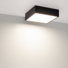 Светильник светодиодный DL-GRIGLIATO-S140x140-18W Warm3000 (BK 100 deg 230) IP40 металл Arlight 045698