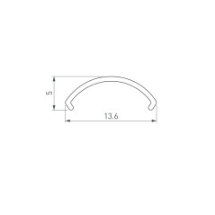 Экран ARH-ROUND-D16-2000 OPAL-PM 2м пластик Arlight 039221