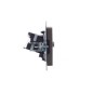 Розетка компьютерная + телевизионная 2-м Brite РТВ/РК12-БрТБ RJ45 кат.5E + TV механизм бронза IEK BR-AK20-1-K45