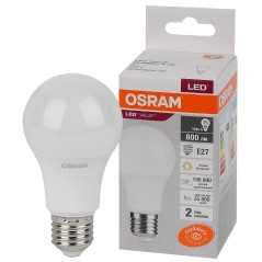 Лампа светодиодная LED Value LVCLA75 10SW/830 10Вт грушевидная матовая E27 230В 10х1 RU OSRAM 4058075578821