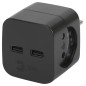 Разветвитель электрический SP-2-USB-B на 2 розетки 220В+ 2xUSB 2400мА без заземл 10А черн. Эра Б0049535 Разветвитель электрический SP-2-USB-B на 2 розетки 220В+ 2xUSB 2400мА без заземл 10А черн. Эра Б0049535