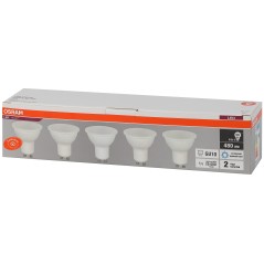 Лампа светодиодная LED Value LVPAR1650 6SW/865 6Вт GU10 230В 2х5 RU (уп.5шт) OSRAM 4058075584983