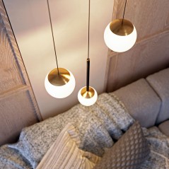 Светильник светодиодный SP-BEADS-HANG-R130-10W Warm3000 BK 250 deg IP20 230В металл Arlight 036524