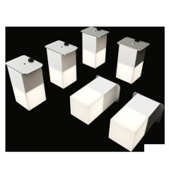 Светильник светодиодный RVE-LBX-LUMO40-PLAZA5010-6-GR квадрат грильято 6шт 40х40х80мм 14Вт встраиваемый 4000К бел. RVElektro RVE