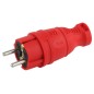 Вилка прямая V8-RED-IP44 16А IP44 з/з каучук красн. Эра Б0044547 Вилка прямая V8-RED-IP44 16А IP44 з/з каучук красн. Эра Б0044547