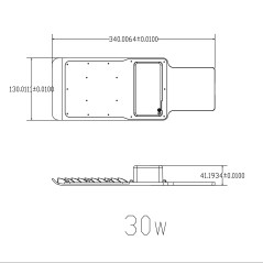 Светильник светодиодный SPP-503-0-50K-030 30Вт 3000лм 5000К IP65 (Аналог ДКУ) консольный ЭРА Б0043666