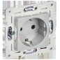 Розетка SKANDY 16А с заземл. защ. штроки SK-R04S серебр. IEK SK-R14-16-K23