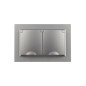 Розетка 2-м СП BRITE РСбш12-3-44-БрС 16А в сборе IP44 с крышкой сталь IEK BR-R26-16-44-K46-F