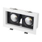 Светильник светодиодный CL-KARDAN-S180x102-2x9W Warm WH-BK 38 deg IP20 металл Arlight 024130 Светильник светодиодный CL-KARDAN-S180x102-2x9W Warm WH-BK 38 deg IP20 металл Arlight 024130