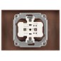 Розетка Accent 6-204-07 2х2P 16А-250В IP20 СУ AL/CU графит Intro Б0063435 Розетка Accent 6-204-07 2х2P 16А-250В IP20 СУ AL/CU графит Intro Б0063435