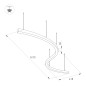 Светильник SP-LINE-HANG ARC-S3535-D800-65W Day4000 (WHITE 230В) металл Arlight 034050(1)