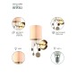 Бра Ellie 2085-401 настенный 1хE14 40Вт классика Rivoli Б0055631 Бра Ellie 2085-401 настенный 1хE14 40Вт классика Rivoli Б0055631