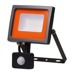 Прожектор светодиодный PFL-SC SENSOR 30Вт 6500К IP54 190-260В ДО закален. матов. стекло JazzWay 5001411