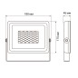 Прожектор светодиодный PFL-SC 50Вт 6500К IP65 190-260В ДО закален. матов. стекло JazzWay 5001435