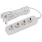 Удлинитель электрический UDL-10-450-E Greenline 4 розетки с заземлением 5м ПВС 3х0.75кв.мм Эра Б0065060