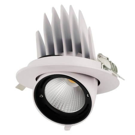 Светильник светодиодный PLED DL4 WH Downlight 40Вт 4000К IP40 24град. ДВО встраив. поворотн. Pro+ JazzWay 5021921