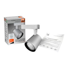 Светильник светодиодный трековый PTR 0315 15Вт 4000К IP40 24град. GR сер. Pro JazzWay 5023789