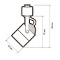 Светильник-прожектор трековый PTR 24 GU10 IP20 230В BL черн. Pro JazzWay 5037830