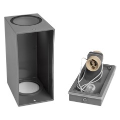 Светильник PDL-S 72150 GU10-2 под лампу GU10 GR 230В IP65 фасадный JazzWay 5040038