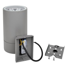 Светильник светодиодный архитектурный PWL-200110/30D 1х9Вт 3000К GR IP65 фасадный исполнение односторон. сер. Pro JazzWay 504205