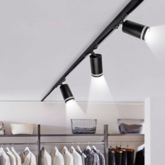 Светильник трековый PTR 38 под лампу GU10 BL 230В IP20 для диммир. ламп черн. JazzWay 5052277