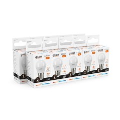 Лампа светодиодная Elementary 6Вт P45 шар 3000К тепл. бел. E27 420лм GAUSS 53216