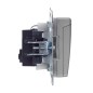 Розетка BRITE РСбш10-3-44-БрС 16А IP44 с заземл. защ. шторки с крышкой механизм сталь IEK BR-R16-16-44-K46