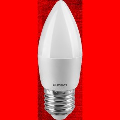 Лампа светодиодная 90 059 OLL-C37-12-230-6.5K-E27-FR ОНЛАЙТ 90059