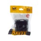 Розетка компьютерная + телевизионная 2-м Brite РТВ/РК12-БрЧ RJ45 кат.5E + TV механизм черн. IEK BR-AK20-1-K02