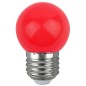 Лампа светодиодная ERARL45-E27 P45 1Вт шар красн. E27 4SMD для белт-лайт ЭРА Б0049575