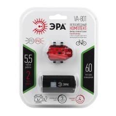 Фонарь аккумуляторный велосипедный VA-801 2в1 осн. CREE XPG + подсветка SMD micro USB 800мА.ч (блист.) Эра Б0039624