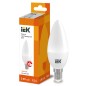 Лампа светодиодная Eco C35 5Вт свеча 3000К тепл. бел. E14 450лм 230-240В IEK LLE-C35-5-230-30-E14