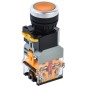 Кнопка D8-11D d22мм 1з+1р с подсветкой желт. IEK BBT30-11D-3-12-K05